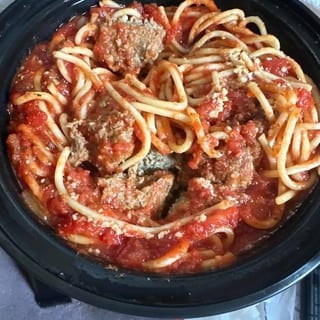 Spaghetti Marinara 1 Meatball